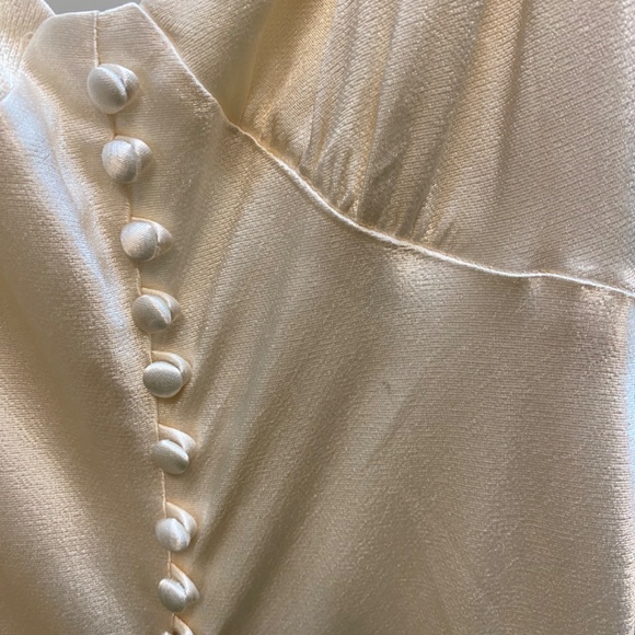 Shona Joy LA LUNE BIAS SLIP DRESS CREAM Small Sz 4 New - Picture 5 of 6